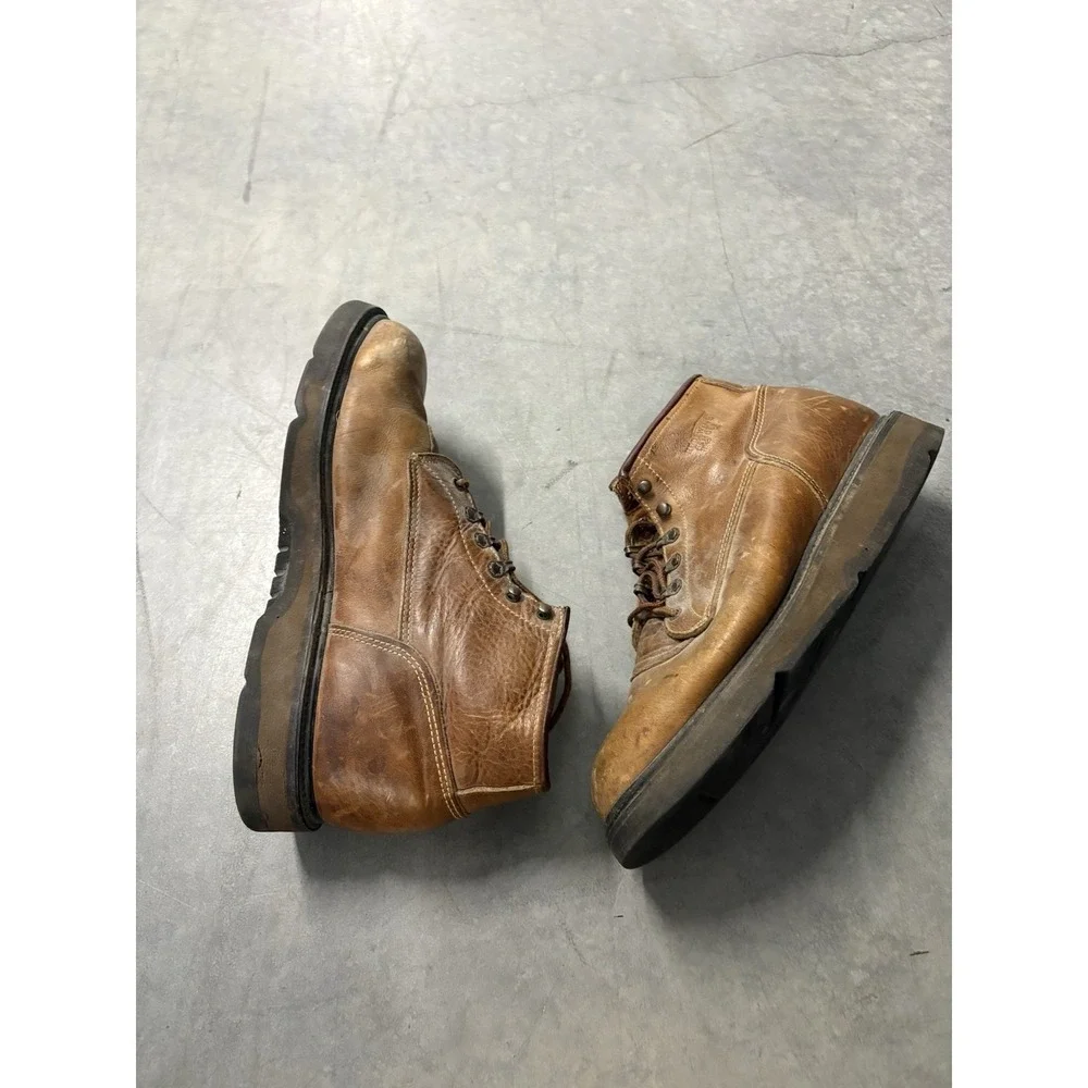Red Wings Vintage 90s Comfort Sole Brown Lace Up Work Boot Mens 12 D 08005